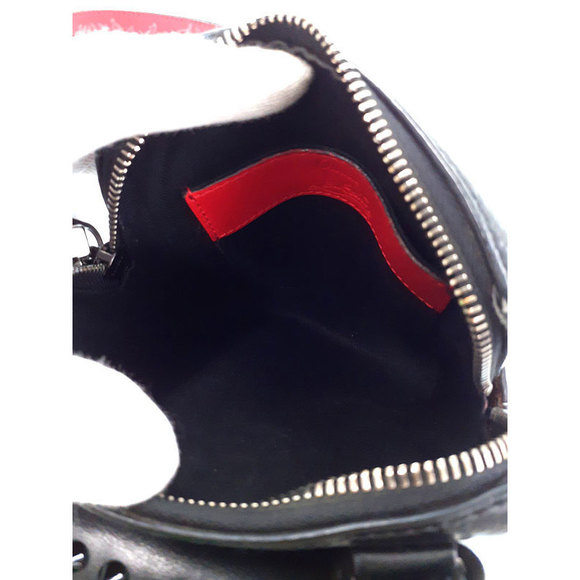 Christian Louboutin Shoulder Bag Black Red - Picture 3 of 9